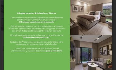 Departamentos en Venta en San Nicolas de los Garza