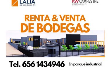Bodega # 5  Clase A con altura libre de 8 Metros. Juárez Chi