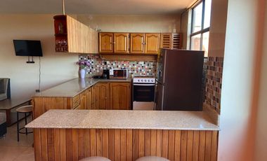 Departamento semi amoblado, sector Coliseo