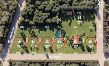 VENTA LOTE LOS JAZMINES PILAR DEL ESTE CON PILETA
