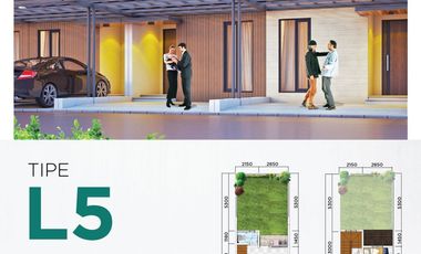 Rumah 2lt 5x17 85m Type 2KT Cluster La seine JGC Jakarta Garden City
