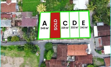 Siap AJB ; Dekat UGM, Dijual tanah Murah Jogja Kaliurang, Turun Harga