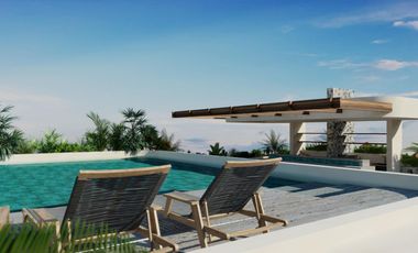 Departamento de 2 Habitaciones en venta en Tulum a 9 min. de la Playa | Alberca y Coworking