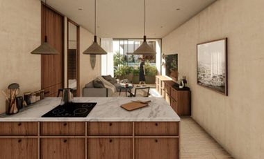 Departamento de 2 Habitaciones en venta en Tulum a 9 min. de la Playa | Alberca y Coworking