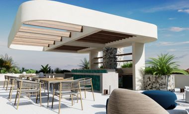 Departamento de 2 Habitaciones en venta en Tulum a 9 min. de la Playa | Alberca y Coworking