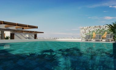 Departamento de 2 Habitaciones en venta en Tulum a 9 min. de la Playa | Alberca y Coworking