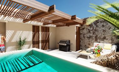 Departamento de 2 Habitaciones en venta en Tulum a 9 min. de la Playa | Alberca y Coworking