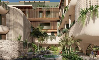Departamento de 2 Habitaciones en venta en Tulum a 9 min. de la Playa | Alberca y Coworking