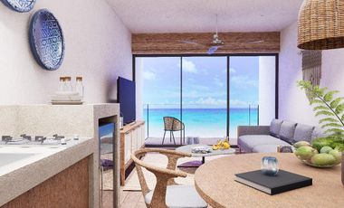 DEPARTAMENTO 1 RECAMARA/ FRENTE AL MAR/ PREVENTA /MAHAHUAL/ PLUSVALIA/ ROI/BEACH CLUB PROPIO.