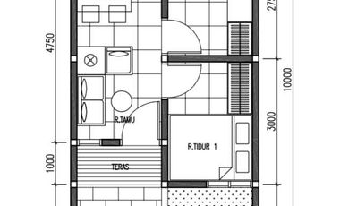 1 unit terakhir rumah cluster 1lt murah dekat tol bambu apus jakarta