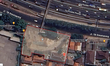 1747 m2 LAHAN & BANGUNAN TB SIMATUPANG CIRACAS, JAKARTA TIMUR