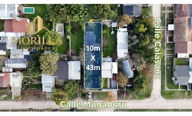 Casa Quincho s/ lote de 10mX 43m. Caisamar