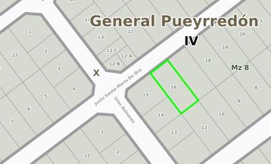 VENTA LOTE ESTRATEGICO SOBRE SANTA MARIA DE ORO.