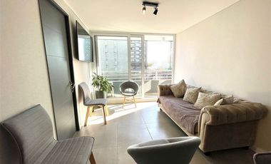 Departamento Amoblado en Arriendo en MA - Zañartu 980, Metro Rodrigo de Araya - Depto Mariposa y Estacionamiento 60/65m2