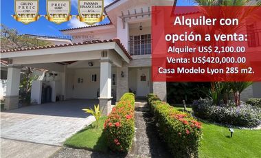 Alquiler de Casa en Reserva de Versalles