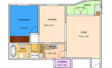 2 Ambientes Cochera SUM Acceso Oeste FINANCIACIÓN