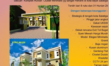 Dijual Rmh 2Lt Modern Minimalis , Dekat Uksw