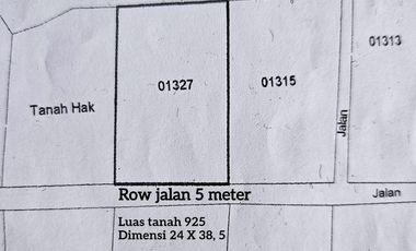 Termurah tanah pinggir jalan desa lokasi balongpanggang gresik