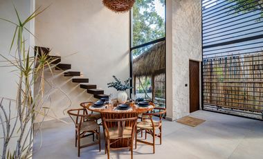 VILLA RESIDENCIAL EN VENTA DE 3 HABITACION CON ALBERCA PRIVADA UBICADA A 5 MINUTOS DEL MAR EN AKUMAL