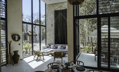 VILLA RESIDENCIAL EN VENTA DE 3 HABITACION CON ALBERCA PRIVADA UBICADA A 5 MINUTOS DEL MAR EN AKUMAL