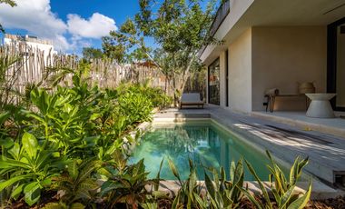 VILLA RESIDENCIAL EN VENTA DE 3 HABITACION CON ALBERCA PRIVADA UBICADA A 5 MINUTOS DEL MAR EN AKUMAL