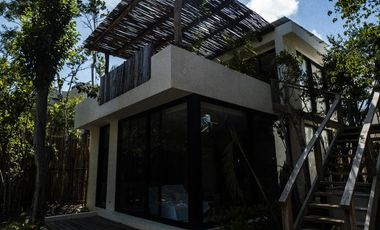 VILLA DE DOS RECAMARAS CON ALBERCA PRIVADA UBICADA EN RESIDENCIAL A 5 MINUTOS DEL MAR EN AKUMAL