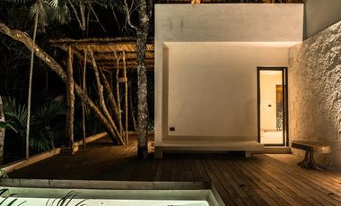 VENTA DE VILLA LOFT CON ALBERCA PRIVADA A 5 MINUTOS DEL MAR UBICADA EN AKUMAL