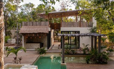 VENTA DE VILLA LOFT CON ALBERCA PRIVADA A 5 MINUTOS DEL MAR UBICADA EN AKUMAL