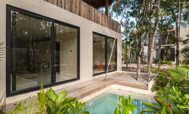 VENTA DE VILLA LOFT CON ALBERCA PRIVADA A 5 MINUTOS DEL MAR UBICADA EN AKUMAL