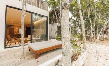 VENTA DE VILLA LOFT CON ALBERCA PRIVADA A 5 MINUTOS DEL MAR UBICADA EN AKUMAL