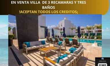 VENTA DE CASA DE TRES RECAMARAS UBICADA A 10 MINUTOS DEL MAR EN PLAYA DEL CARMEN