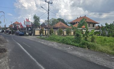 Dijual Tanah Pinggir Jln. Utama Ubud 700 m2 Cocok Usaha dan Vill