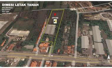 Tanah dan Bangunan Industri di Kramat Tegal Jawa Tengah