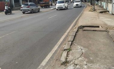 Lahan tanah lokasi strategis di pinggir jalan raya narogong bekasi