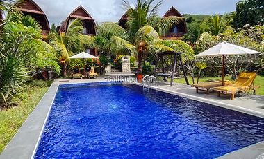 AMS-024.AST | Jual Joglo Guesthouse Tepi Pantai 8 kamar di Nusa Penida