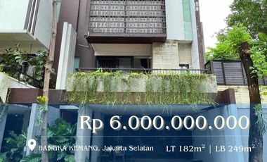 DIJUAL RUMAH  TOWN HOUSE  ON GATE 24 JAM KEAMANAAN  BANGKA - KEMANG