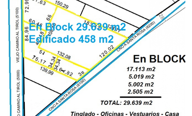 UNICA FRACCION DE 29.639 M2 c/ Tinglado - Oficinas - Vestuarios - Casa