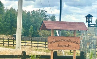 Espectacular terreno en parcelación «Raíces de Frutillar»