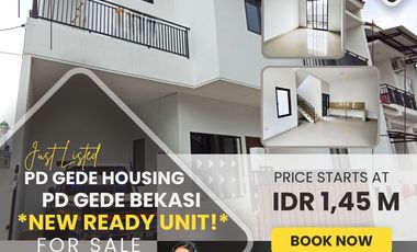 PD GEDE BEKASI RUMAH BARU LAST UNIT READY SIAP HUNI JALAN 2 MOBIL S609