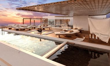 DEPARTAMENTO 2 RECÁMARAS | PLAYA DEL CARMEN | AMUEBLADO Y EQUIPADO | CON SOLARIUM