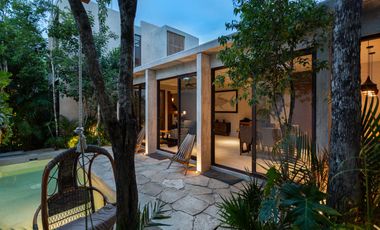 CASA EN VENTA DE DOS RECAMARAS CON ALBERCA PRIVADA EQUIPADA Y AMUEBLADA UBICADA EN TULUM