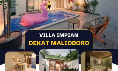 Villa impian dekat malioboro with sunbed area family room private pool