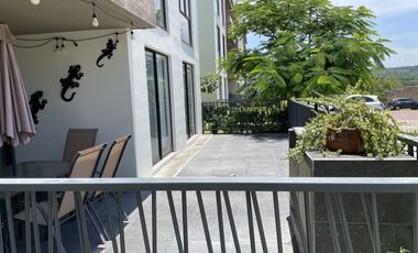 Departamento en renta en planta baja, 3 habitaciones, con alber