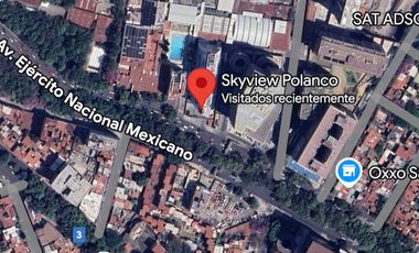 Departamento AMUEBLADO y con Balcón en SkyView Polanco, Ejército Nacional 245.