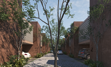 Townhouse 2 Recámaras con Jardín Privado en Temozón Norte