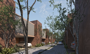 Townhouse 2 Recámaras con Jardín Privado en Temozón Norte