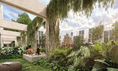 DEPARTAMENTO EN VENTA AL NORTE DE MÉRIDA EN TEMOZÓN NORTE DE TRES HABITACIONES