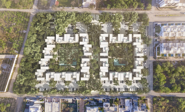 DEPARTAMENTO EN VENTA AL NORTE DE MÉRIDA EN TEMOZÓN NORTE DE TRES HABITACIONES