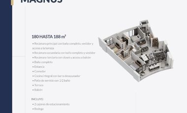 Departamento de tres recámaras en Cabo Norte