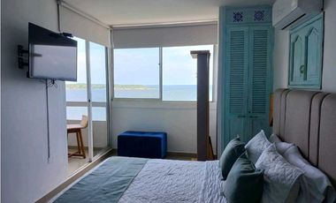 APARTAMENTO EN VENTA EL LAGUITO CON VISTA AL MAR, CARTAGENA